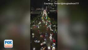 Drone video captures dramatic bird's-eye view of historic Fort Lauderdale flooding