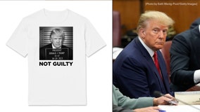 Trump campaign selling fake mugshot shirts that make him taller than he actually is