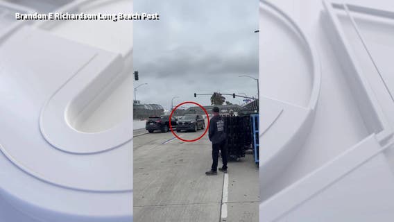 Driver arrested for driving onto Long Beach Grand Prix track during cleanup