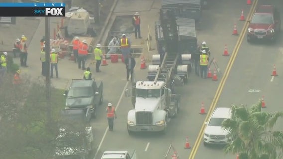 Oil leak shuts down portion of Sepulveda Blvd. in Rancho Park