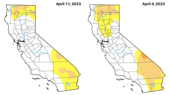 Less than 9% of California in drought, latest update shows