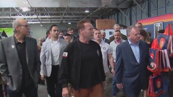 Schwarzenegger visits San Pedro solar panel farm, addresses pothole video