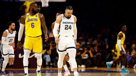 Lakers hold off Grizzlies in OT Game 4; LA extends series to 3-1