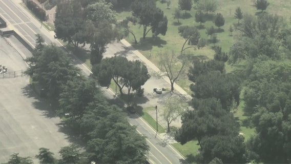 Fetus with umbilical cord attached left near trash can at South El Monte park