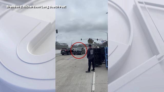 Driver arrested for driving onto Long Beach Grand Prix track during cleanup
