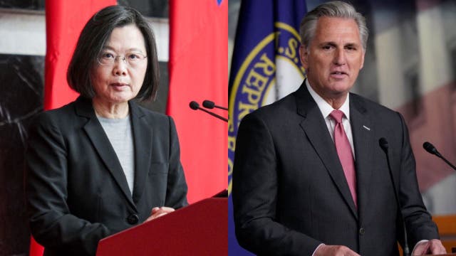 Taiwan President, Speaker McCarthy meet at Reagan Library