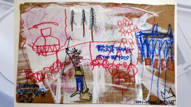 LA man admits to helping make, sell fake Basquiat paintings