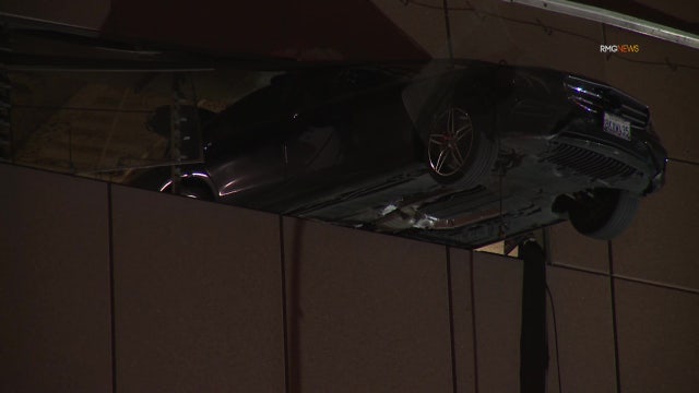 Car plows through fifth floor wall of Westlake garage, driver nowhere to be found