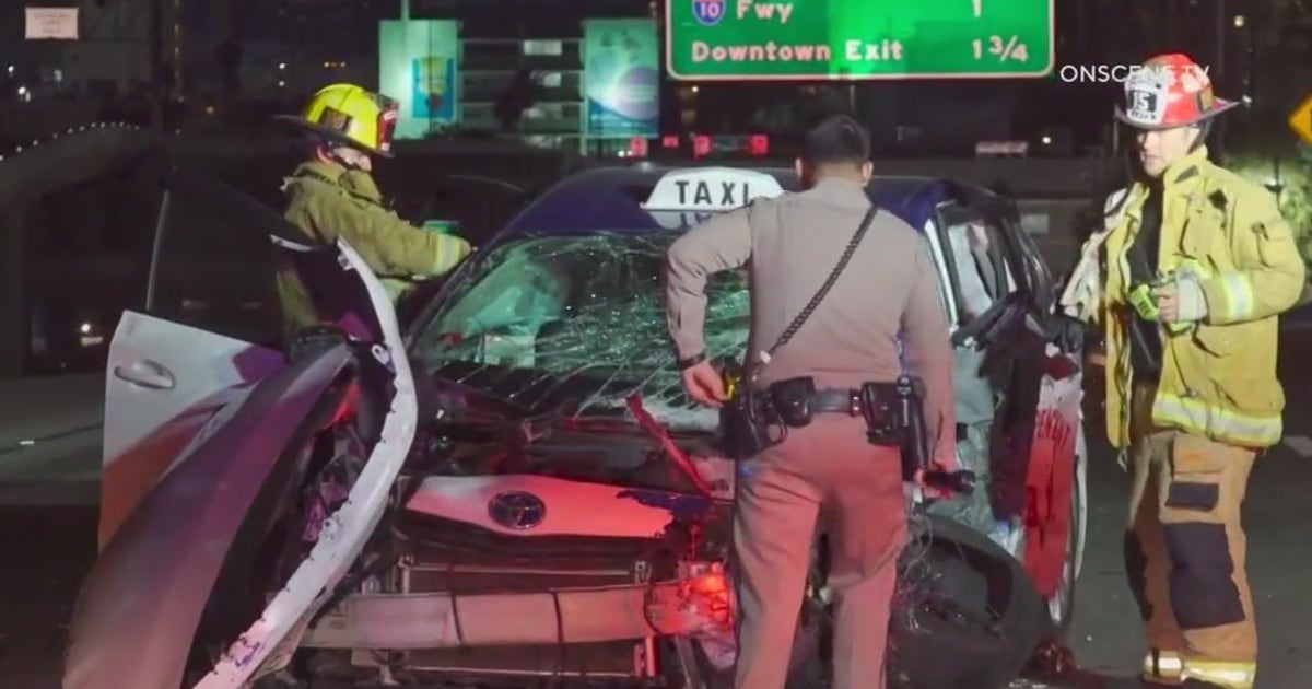 Suspect arrested in wrong-way crash on 110 Freeway that left taxi ...