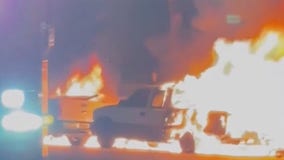Fiery Woodland Hills crash caught on camera