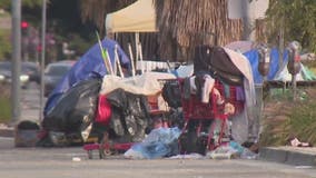 Beverly Grove homeless encampment remains despite vows from LA city leaders to address crisis