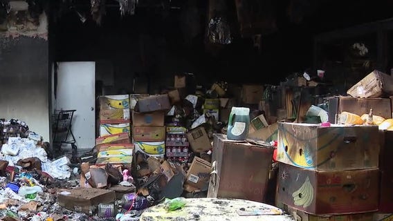 Family's East Hollywood warehouse burnt down, suspect fire started in homeless camp