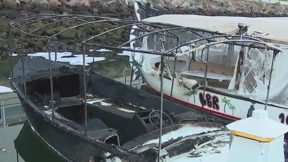 Long Beach boat rentals destroyed by fire