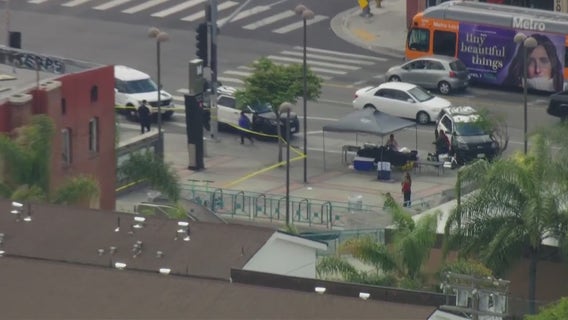 Stabbing suspect shot by LAPD officer at East Hollywood Metro station