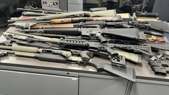 Authorities seize 38 firearms from IE man now prohibited from owning guns