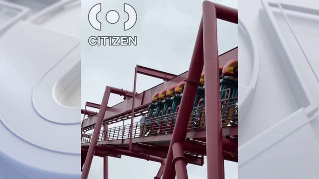 Riders stuck on Knott's Berry Farm rollercoaster