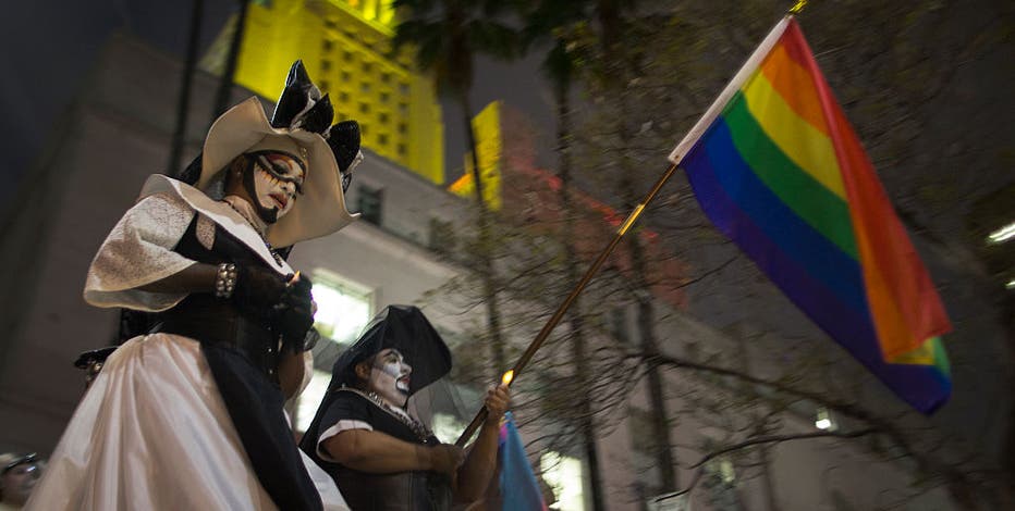 LBGTQ 'nun' group attends Pride Night at Los Angeles Angel Stadium in  Anaheim