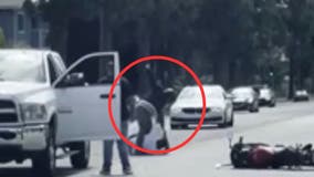 Apparent road rage fight in Granada Hills caught on camera