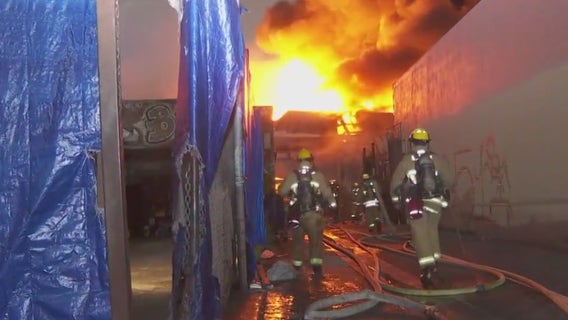 Downtown LA fire damages textile, fabric businesses