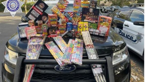 1,600 pounds of illegal fireworks seized in San Bernardino
