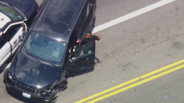 Suspect in custody following wild chase in LA