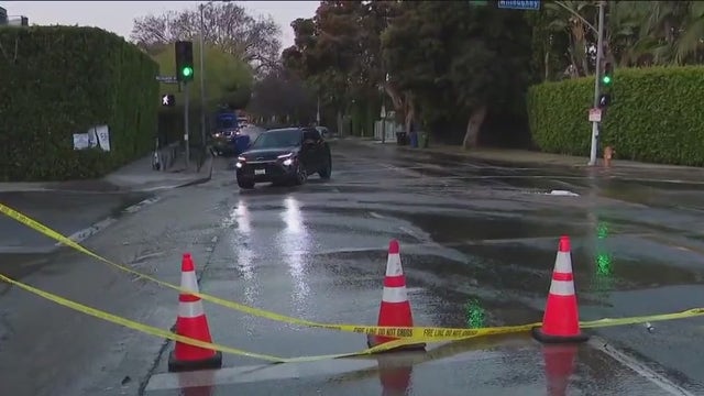 Beverly Grove water main break prompts road closures