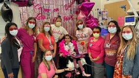 Cedars-Sinai nurses throw Barbie-themed party for young patient