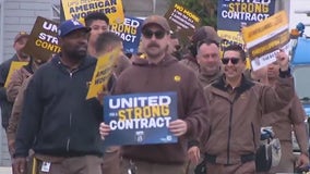 UPS workers hold 'practice' strike in Gardena
