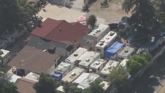 Sylmar RV encampment remains more than a a month after residents forced out