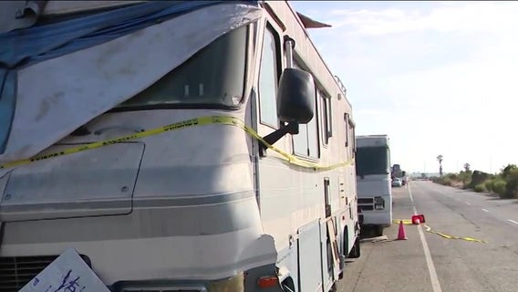 Cleanup begins at massive homeless RV encampment in Playa del Rey