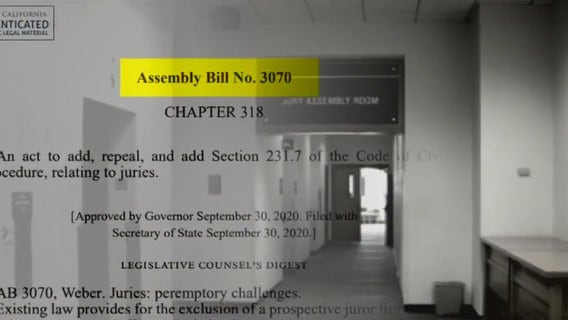 AB 3070: Prohibiting attorneys from removing juror may have negative impact, criminal lawyers say