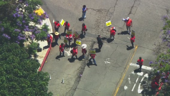 LAX area hospitality workers walk off job as hotel strike continues