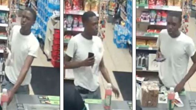 Armed robber wanted for 2 parking lot thefts minutes apart