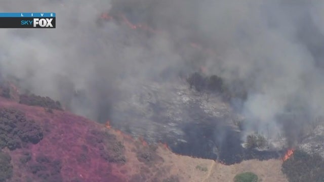 Owen Fire burning parts of Topanga Canyon