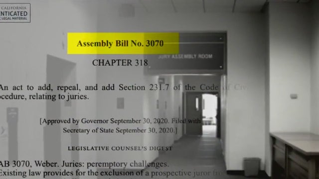 AB 3070: Prohibiting attorneys from removing juror may have negative impact, criminal lawyers say