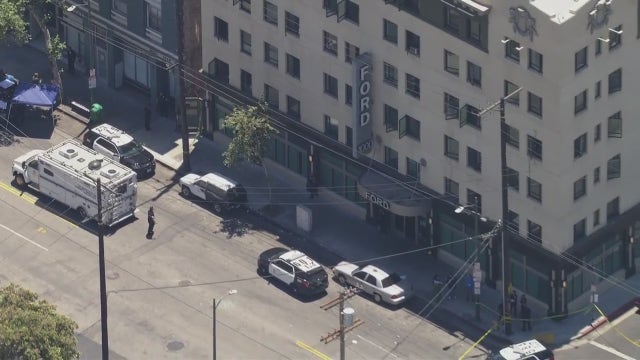 Man armed with knife shot, killed by police in downtown LA
