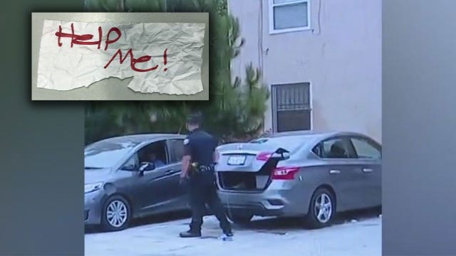 New video shows moments after alleged kidnapping of girl holding ‘help me’ sign comes to dramatic end