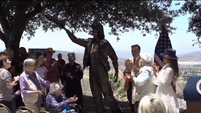 Astronaut Sally Ride honored with Reagan Library statue