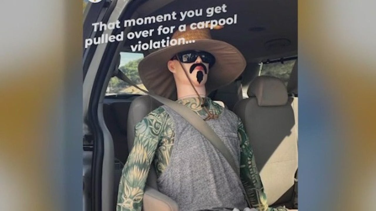 Driver Pulled Over For Using Mannequin In California Carpool Lane FOX   Snapshot 36 