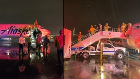Alaska Airlines passengers scream as plane makes hard landing amid Tropical Storm Hilary: 'Sparks outside'