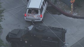 Man wanted for assault in custody after graphic standoff inside LADWP SUV in Atwater Village