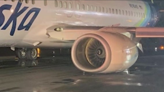 Alaska Airlines plane cuts through Tropical Storm Hilary; Passengers deal with hard landing