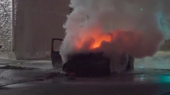 Homeless man killed in car fire in South Los Angeles