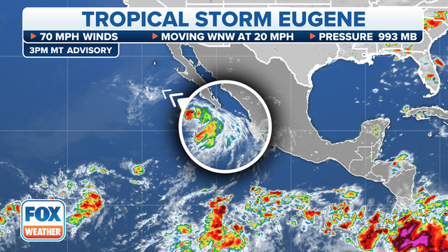 Hurricane Warnings in place as Eugene moves just off Baja California coast