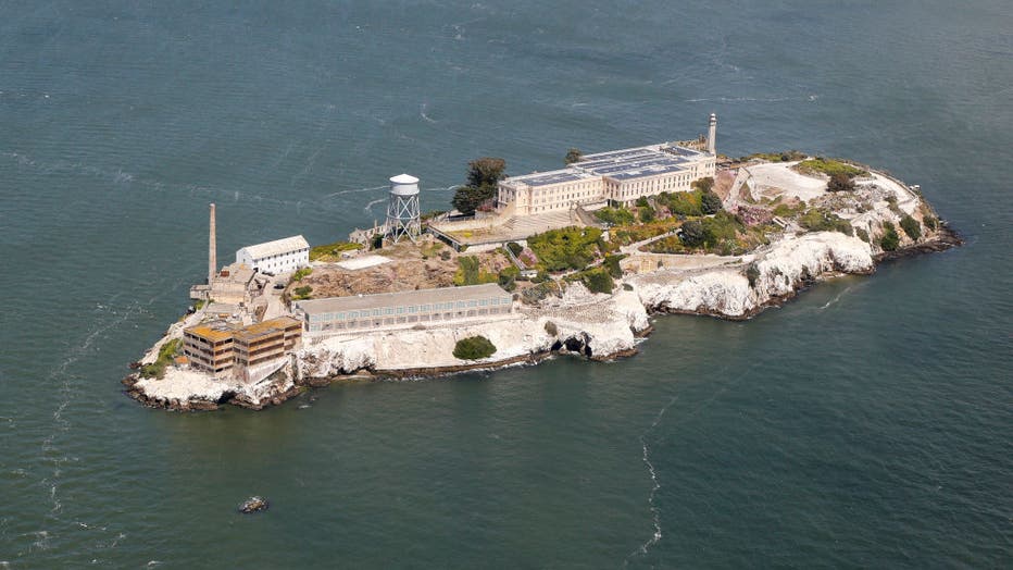 aerial photo of Alcatraz Island