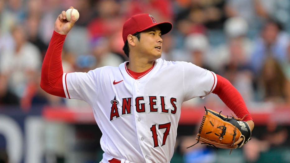 Shohei Ohtani's Glove for the Los Angeles Angels Home Opener