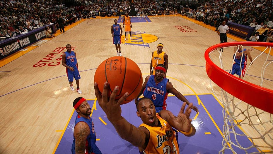 NBA finals, Los Angeles Lakers Magic Johnson in action, taking layup  News Photo - Getty Images