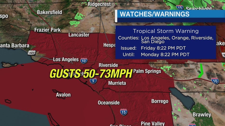 Hurricane Hilary To Hit L.A. With Tropical Storm Force Wind, Rain