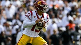 Caleb Williams throws career-high 6 TDs, USC holds off Colorado 48-41