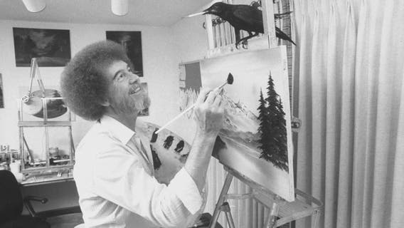 First Bob Ross TV painting, completed in a half an hour, goes on sale for nearly $10 million